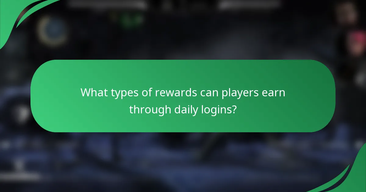 What types of rewards can players earn through daily logins?